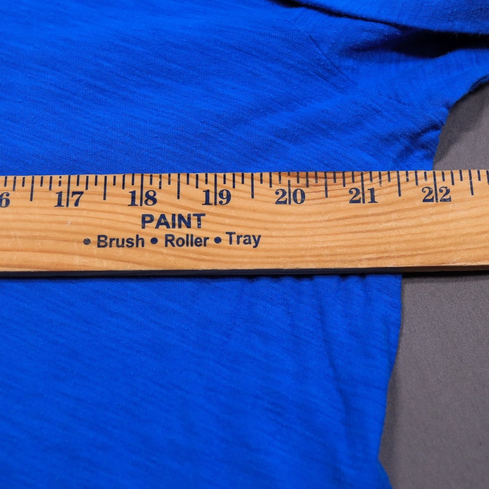 James Perse Long Sleeve T-Shirt Mens 4 Blue Slub Cotton Crew Neck MUA3514 USA - Picture 10 of 12